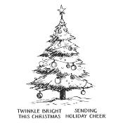 BetterPress plate - Twinkle bright tree