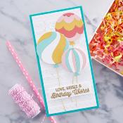 Cutting dies - Color Block Balloons
